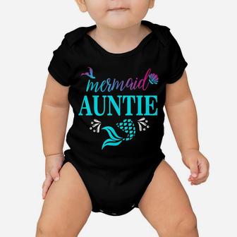 Auntie Mermaid Party Outfits T-Shirt Gift Birthday Baby Onesie | Crazezy AU