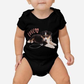 Australian Shepherd Shirt Aussie Mom Dad Love Dog Pet Tee Sweatshirt Baby Onesie | Crazezy UK