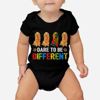 Autism Awareness Golden Retriever Gifts For Dog Dad Dog Mom Baby Onesie - Monsterry
