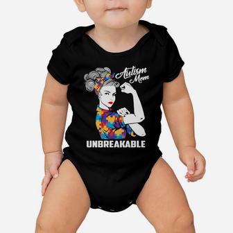 Autism Mom Unbreakable Baby Onesie - Monsterry DE