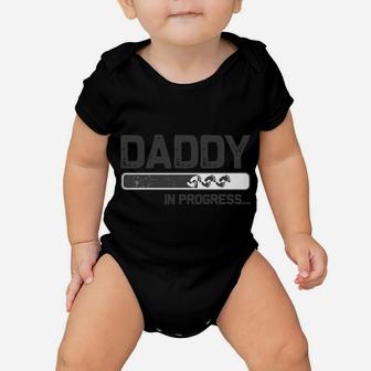 Baby Announcement For Dad With Saying Daddy In Progress Sweatshirt Baby Onesie | Crazezy