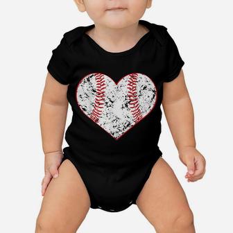 Baseball Heart T Shirt, Gift For Softball Mom Or Dad, Team Baby Onesie | Crazezy AU