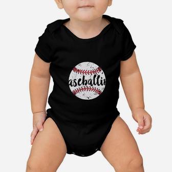 Baseball Mom Cute Baseball Baby Onesie | Crazezy