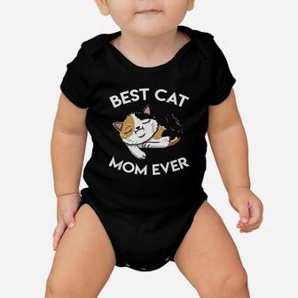 Best Cat Mom Ever Baby Onesie | Crazezy