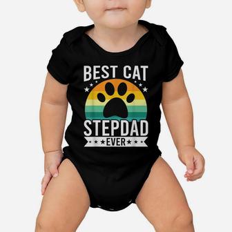 Best Cat Stepdad Ever Funny Cat Lovers Stepdad Baby Onesie | Crazezy