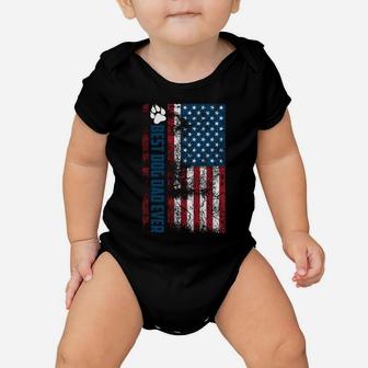 Best Dog Dad Ever | Cute Father's Day Funny 4Th Of July Gift Baby Onesie | Crazezy