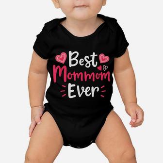 Best Mommom Ever Flower Floral Design Cute Mothers Day Baby Onesie | Crazezy