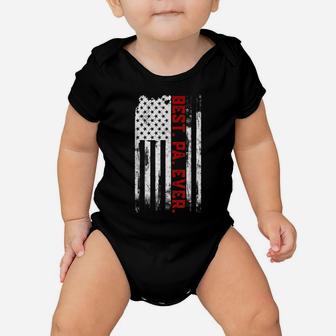 Best Pa Ever American Usa Flag Father’S Day Gift For Grandpa Baby Onesie | Crazezy UK