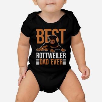 Best Rottweiler Dad Ever Rottie Dog Parent Rottweiler Baby Onesie | Crazezy
