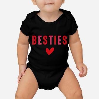 Besties Cute Matching Mother Daughter Friend Valentine's Day Baby Onesie | Crazezy UK