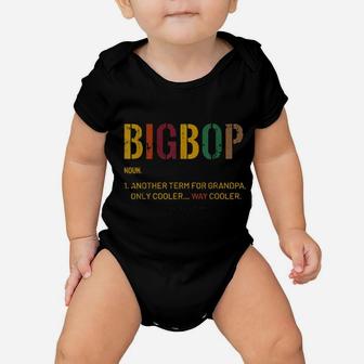 Bigbop Grandpa Definition Distressed Baby Onesie - Monsterry