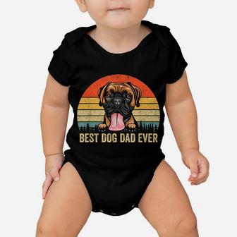 Boxer Dad Best Dog Dad Ever Vintage Dog Dad Father's Day Baby Onesie | Crazezy