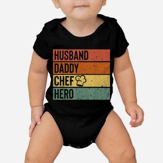 Chef Cook Dad Shirt Husband Daddy Hero Fathers Day Gift Tee Baby Onesie | Crazezy AU
