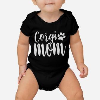Corgi Mom Dog Lover Printed Ladies Baby Onesie | Crazezy CA