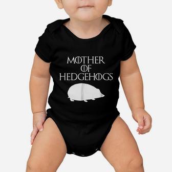 Cute And Unique White Mother Of Hedgehog Baby Onesie | Crazezy DE