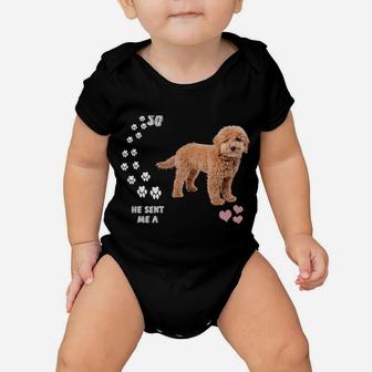Cute Groodle Dog Mom, Doodle Dad Costume, Mini Goldendoodle Baby Onesie | Crazezy