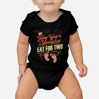 Cute Pregnancy Expectant Mother New Years Baby Onesie - Monsterry