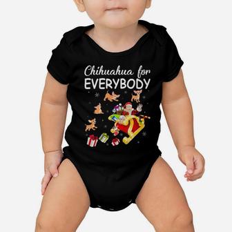 Cute Santa Outfit Chihuahua For Everybody Xmas Gifts Dog Mom Baby Onesie - Monsterry
