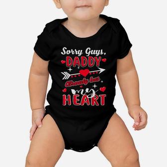 Cute Valentines Sorry Guys Daddy Already Has My Heart Baby Onesie - Monsterry CA