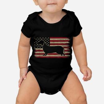 Dachshund Dad Weiner Weenie Apparel Dog Lover Holder Design Baby Onesie | Crazezy