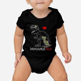 Dadasaurus Daddy Rex Awareness Proud Dad Fathers Day Baby Onesie | Crazezy