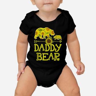 Daddy Bear Sunflower Funny Mother Father Gift T-Sh Baby Onesie | Crazezy