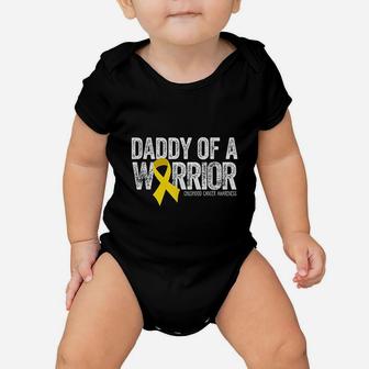 Daddy Of A Warrior Childhood Baby Onesie | Crazezy DE