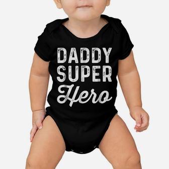 Daddy Super Heroes | Funny Superhero Father Shirt Baby Onesie | Crazezy AU