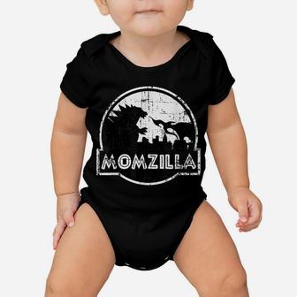 Distressed Funny Mother's Day Gift Momzilla Birthday For Mom Baby Onesie | Crazezy AU