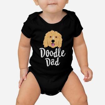 Doodle Dad Men Goldendoodle Dog Puppy Father Gift Baby Onesie | Crazezy