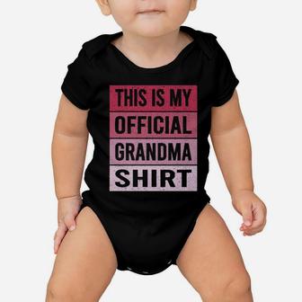 Dy This Is My Official Grandma Pregnancy Annoucement Baby Onesie - Monsterry UK