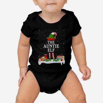 Family Matching Group Christmas The Auntie Elf Baby Onesie | Crazezy AU