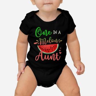 Family One In A Melon Aunt Birthday Party Matching Family Baby Onesie | Crazezy CA