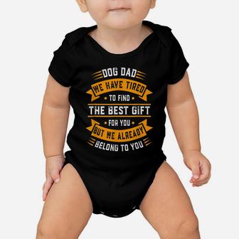Fathers Day Shirt Dog Dad From Daughter Son Wife For Daddy Baby Onesie | Crazezy DE