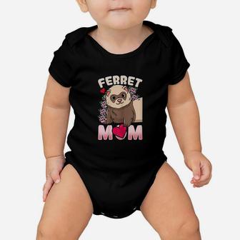 Ferret Mom Ferret Lovers And Owners Baby Onesie | Crazezy UK