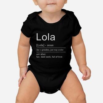Filipino Lola Grandma Philippines For Women Baby Onesie | Crazezy AU