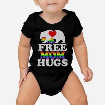 Free Mom Hugs Tshirt T-Shirt Women Lgbt Pride Mama Bear Baby Onesie | Crazezy DE