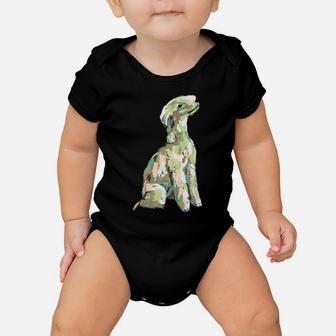 Funny Bedlington Terrier Dog Painting Gifts Mom Dad Kids Baby Onesie | Crazezy