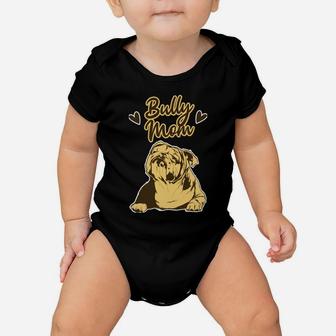 Funny Bully Mom American Bully Parent Muscular Dog Baby Onesie | Crazezy