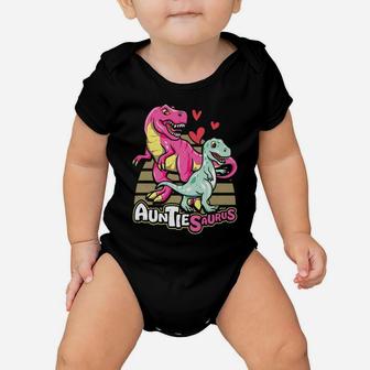 Funny Dinosaur Cute Mother's Day Aunt Auntiesaurus Baby Onesie | Crazezy
