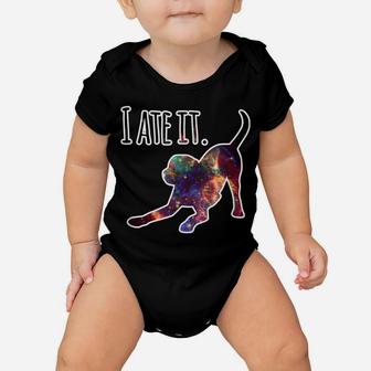 Funny Dog Tees Black Lab "I Ate It" Dog Mom And Dog Dads Baby Onesie | Crazezy