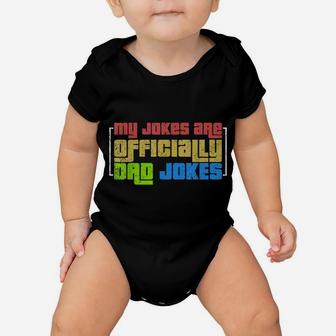 Funny Fathers Day Gift Idea Punny Daddy Dad Jokes Baby Onesie | Crazezy UK
