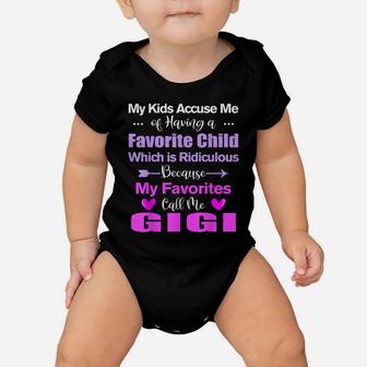 Funny Gigi Tshirt My Favorite Call Me Gigi Mother's Day Gift Baby Onesie | Crazezy AU