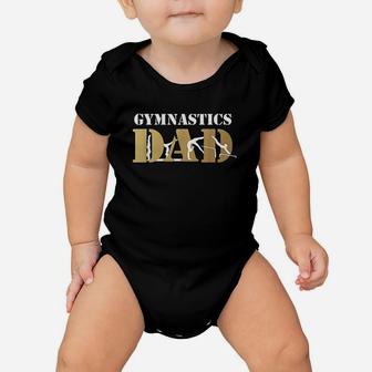 Funny Gymnastics Dad Love Daughter Gift Baby Onesie | Crazezy CA