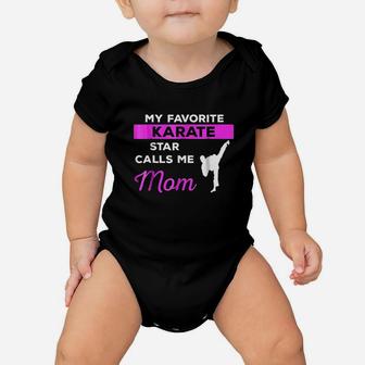 Funny Karate Mom Martial Arts Fighting Gift Baby Onesie | Crazezy DE