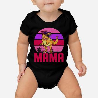 Funny Womens Mama Saurus T Rex Dinosaur Mother's Day Sweatshirt Baby Onesie | Crazezy UK