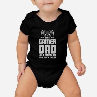 Gamer Dad Father Cool Dads Gaming Baby Onesie | Crazezy DE