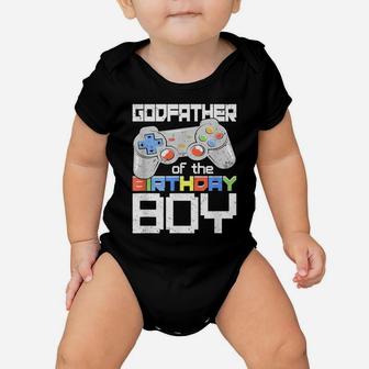 Godfather Of The Birthday Boy Matching Video Game Birthday Baby Onesie | Crazezy CA