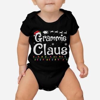 Grammie Claus Funny Grandma Santa Pajamas Christmas Gift Baby Onesie | Crazezy CA