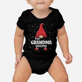Grandma Gnome Family Matching Christmas Funny Gift Pajama Sweatshirt Baby Onesie | Crazezy